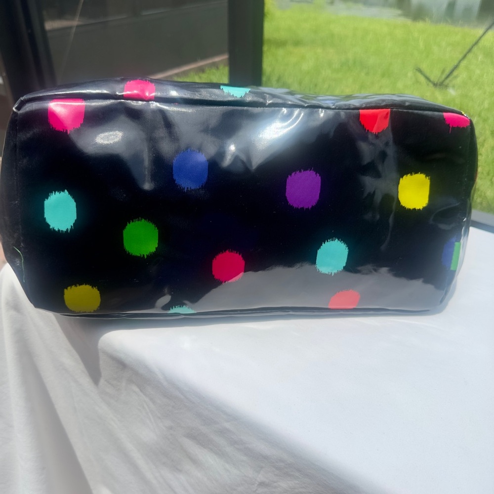 Kate Spade Large Diaper Bag Tote – Multicolor Polka Dot Patent Leather - Picture 7 of 13